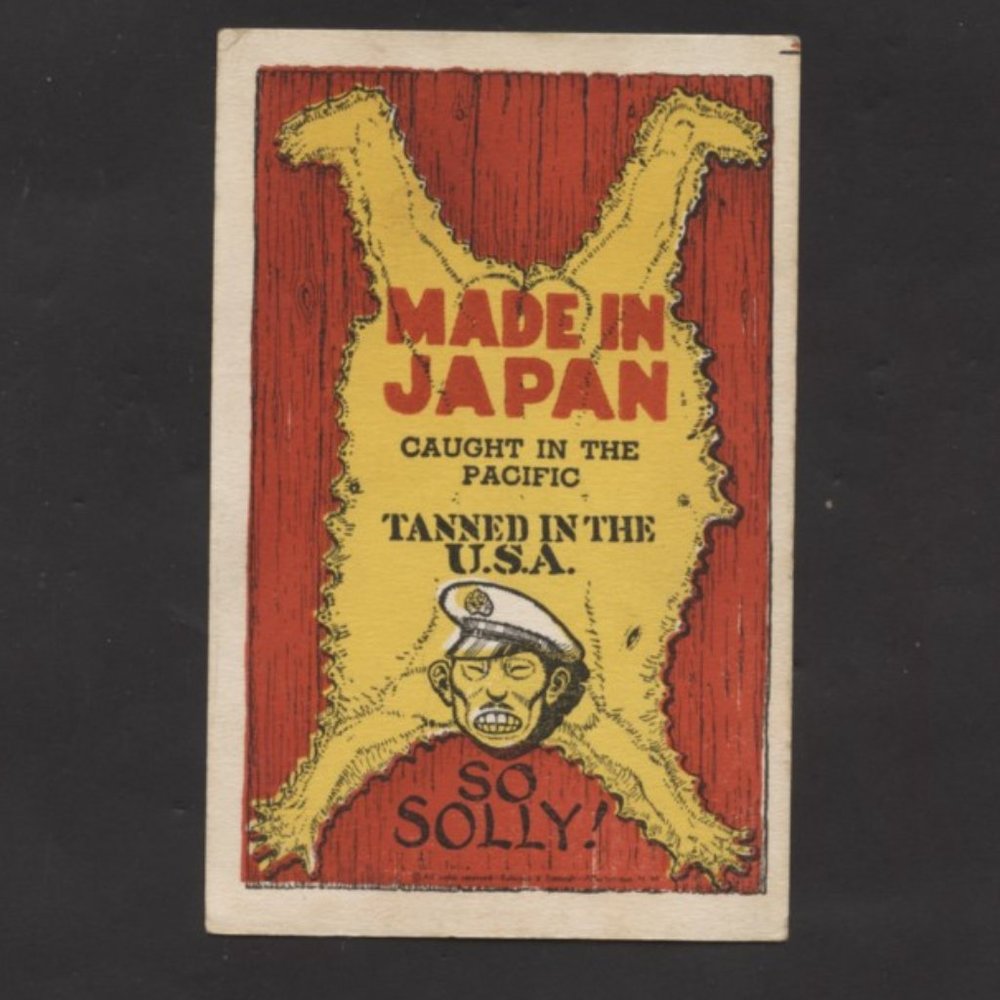 VINTAGE WORLD WAR 2 LINEN POST CARD UNPOSTED